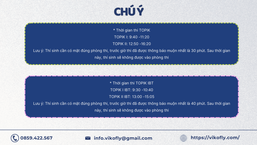LỊCH THI VÀ TRẢ KẾT QUẢ BÀI THI TOPIK [UPDATE MỚI NHẤT 2025]